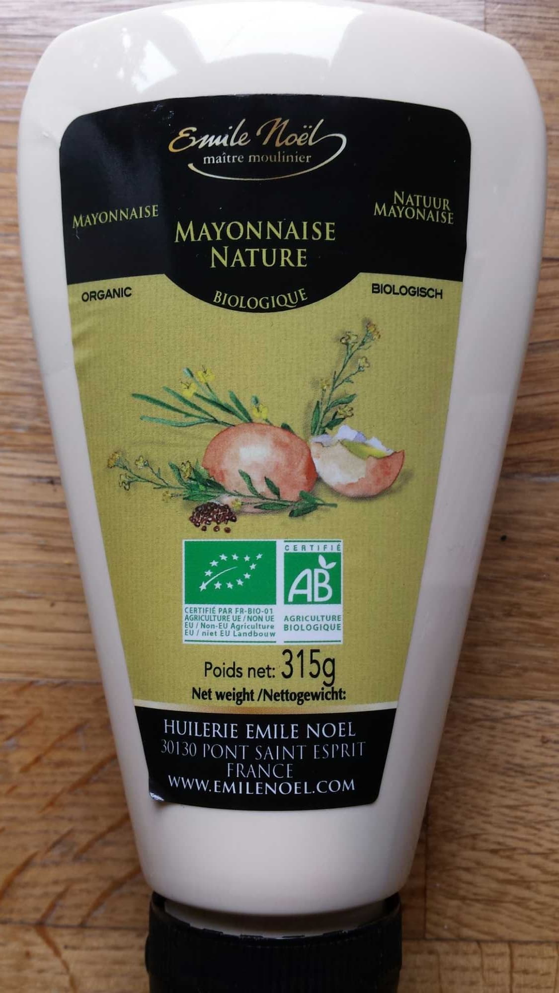 Émile Noël Mayonnaise nature biologique packshot