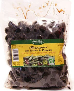 Emile noel Olive Noires Herbes De Prov Sachet packshot