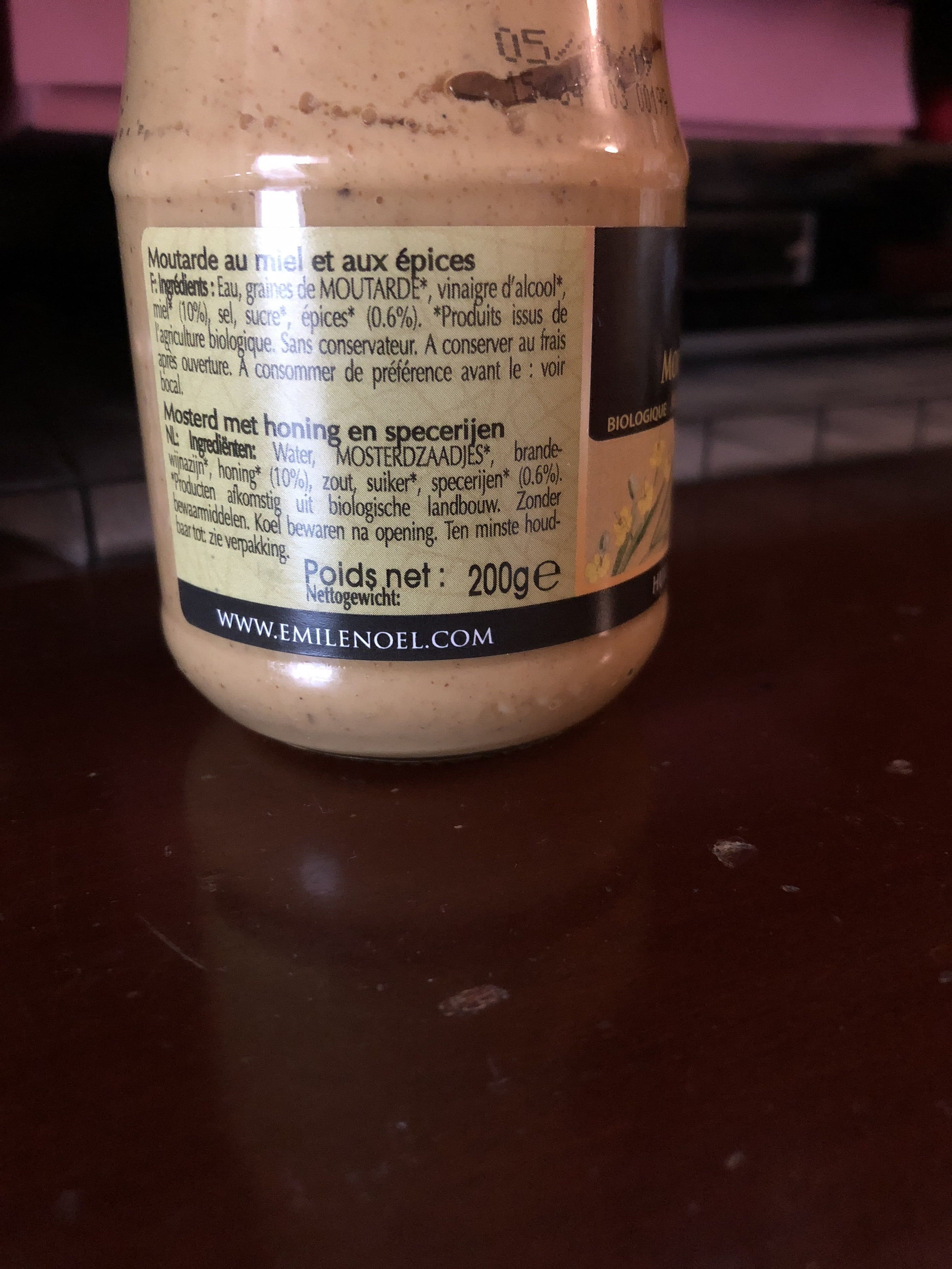 Emile Noël MOUTARDE MIEL-EPICES packshot