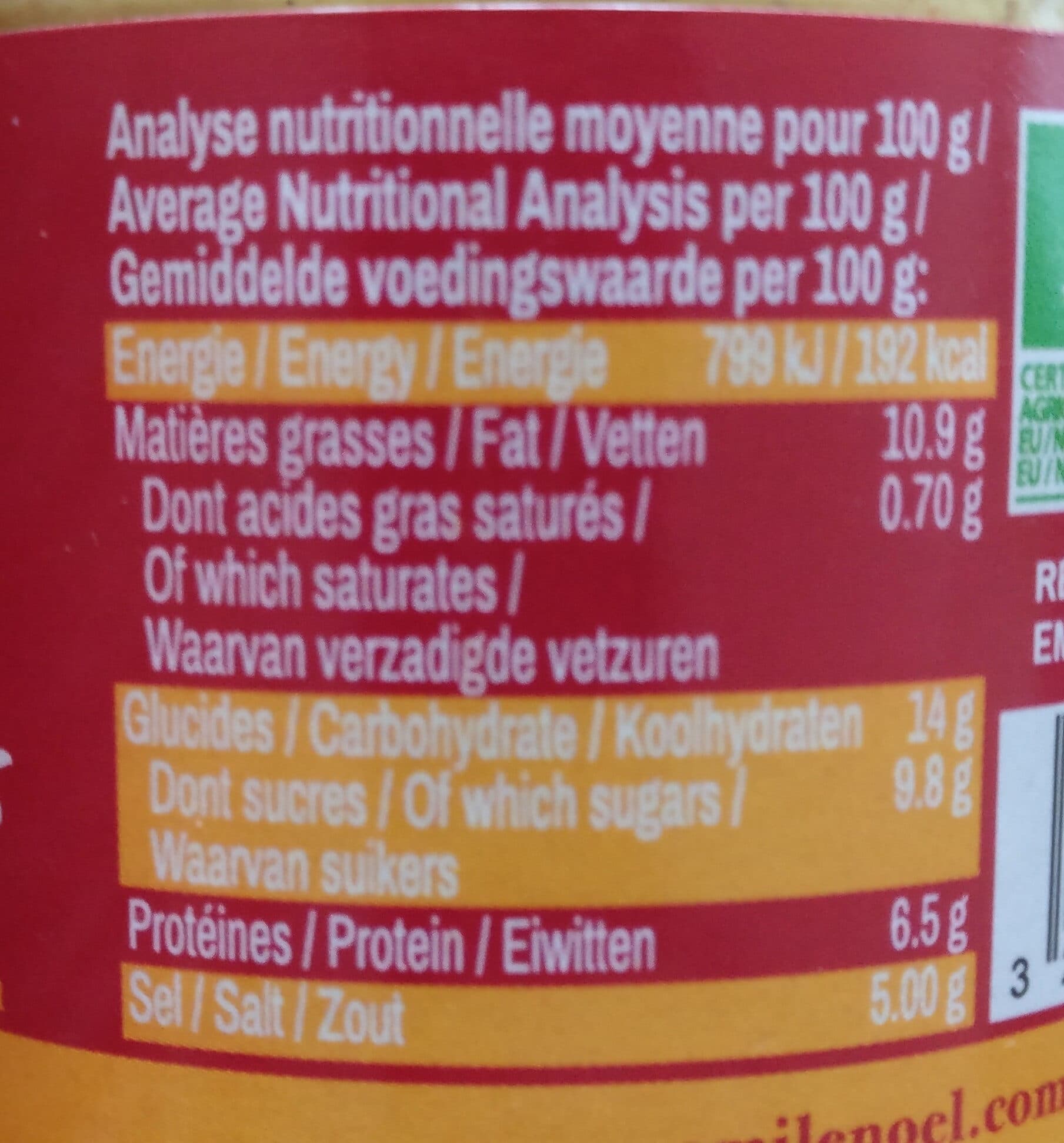 Emile Noël MOUTARDE MIEL-EPICES packshot