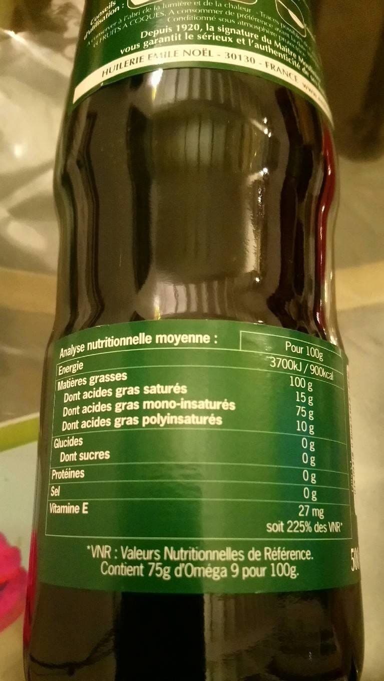 Emile Noël Huile D'olive Vierge Extra Fruitée Mûre packshot