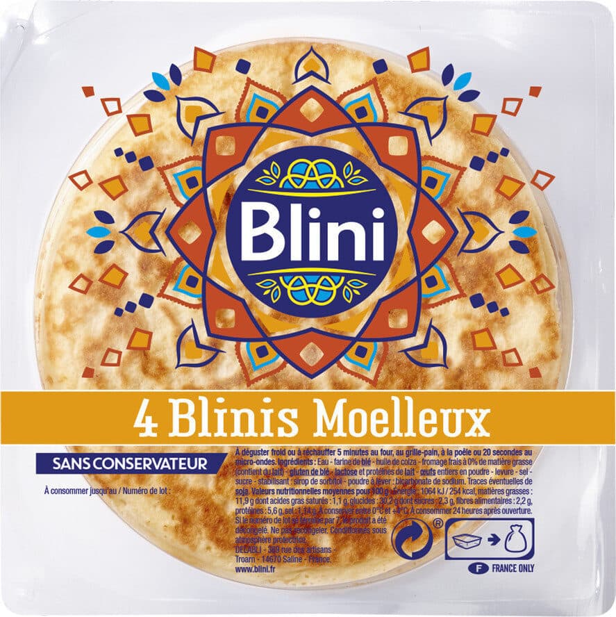 Blini 4 Blinis moelleux x 50g packshot