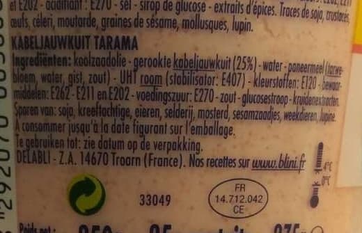 Blini Tarama aux Œufs de Cabillaud packshot