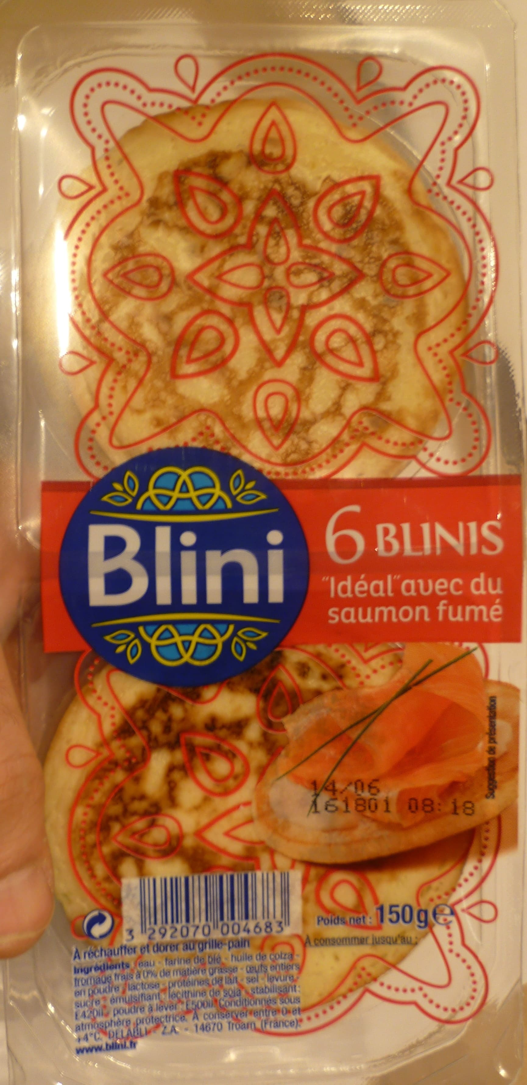 Blini 6 Blinis "Idéal avec du Saumon Fumé" packshot
