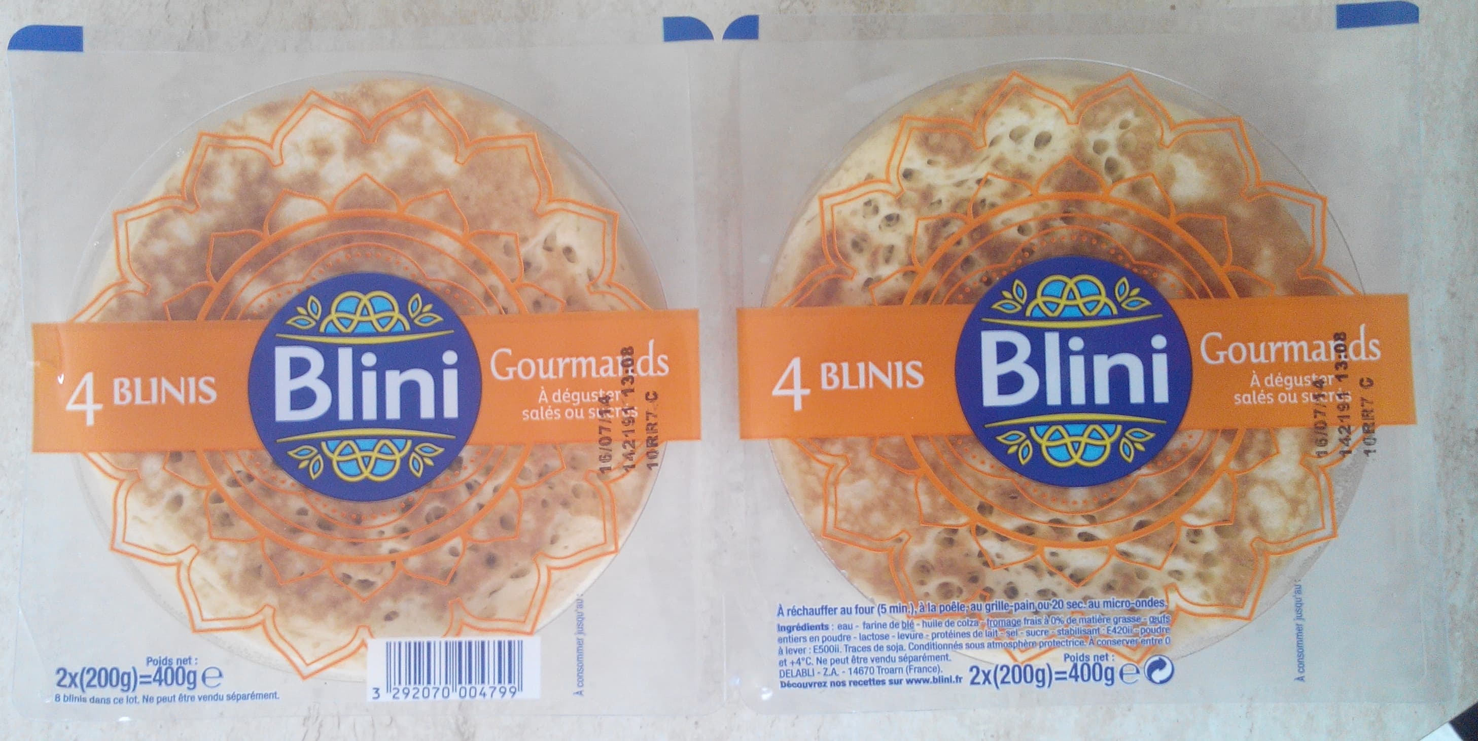 Blini 4 Blinis Gourmands packshot