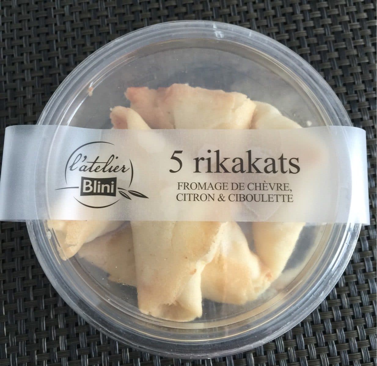 L'atelier Blini 5 rikakats fromage de chèvre, citron & ciboulette packshot