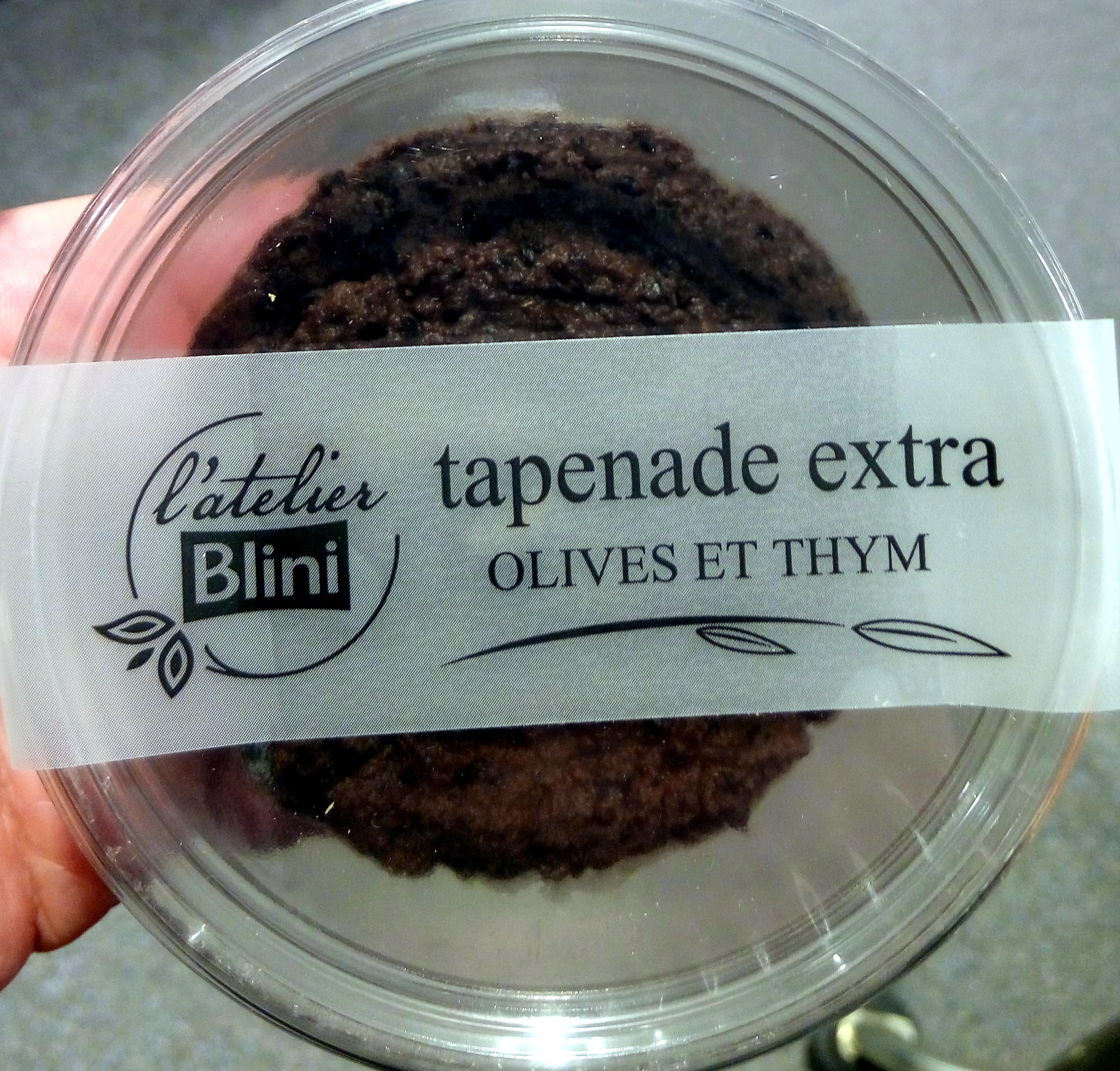 L'Atelier Blini Tapenade extra olives et thym packshot