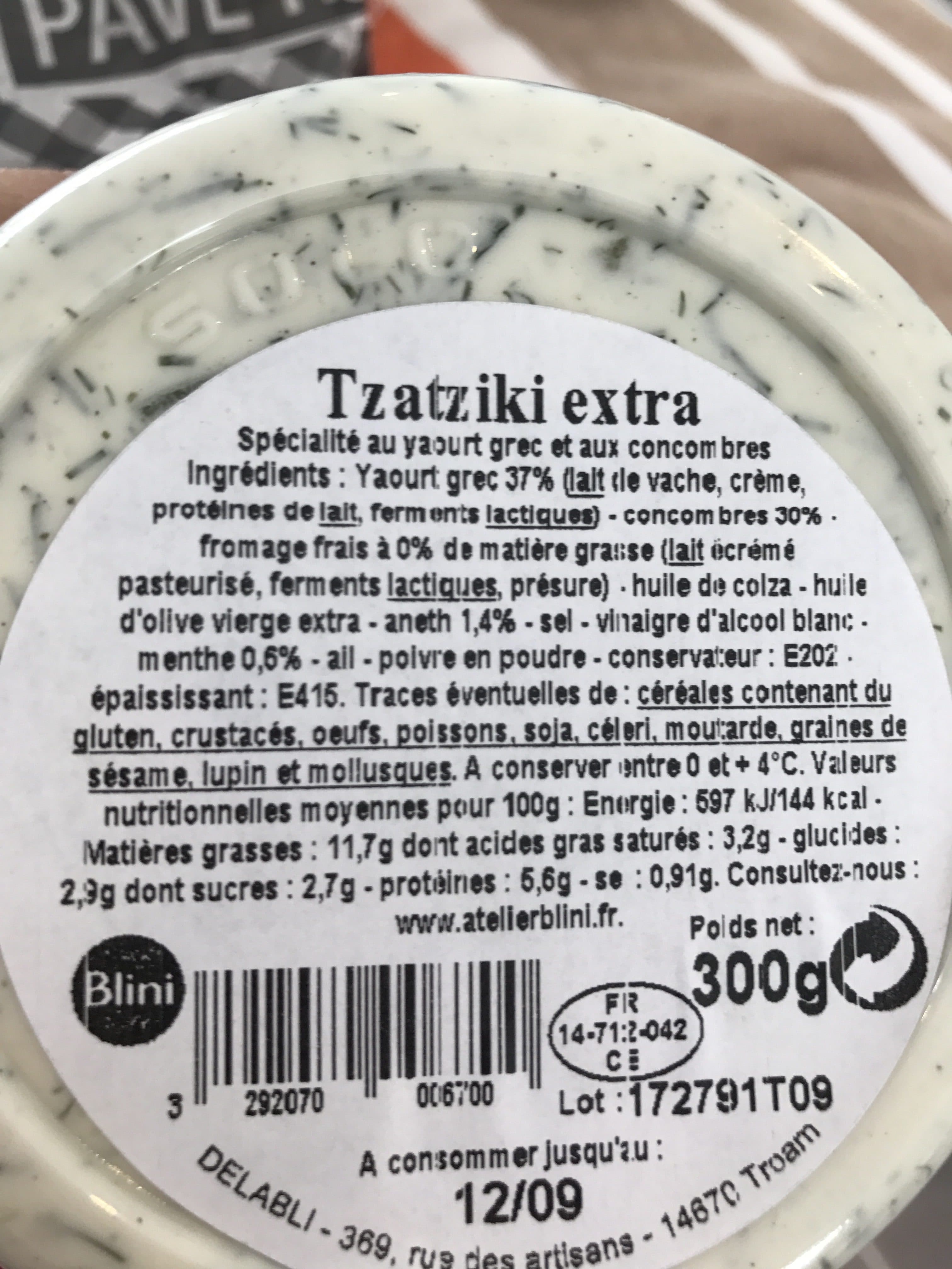 Blini Blini atelier tzatziki max packshot