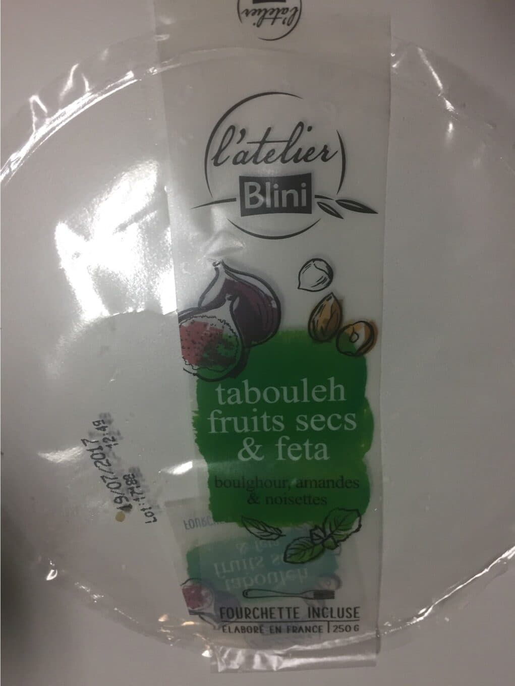 Blini Tabouleh feta & fruits secs jus de passion ATELIER BLINI packshot
