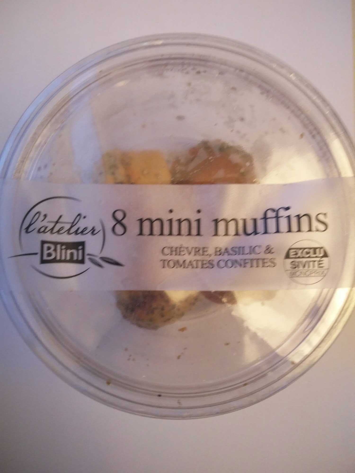 L atelier blini Mini muffins chèvre, basilic & tomates confites packshot