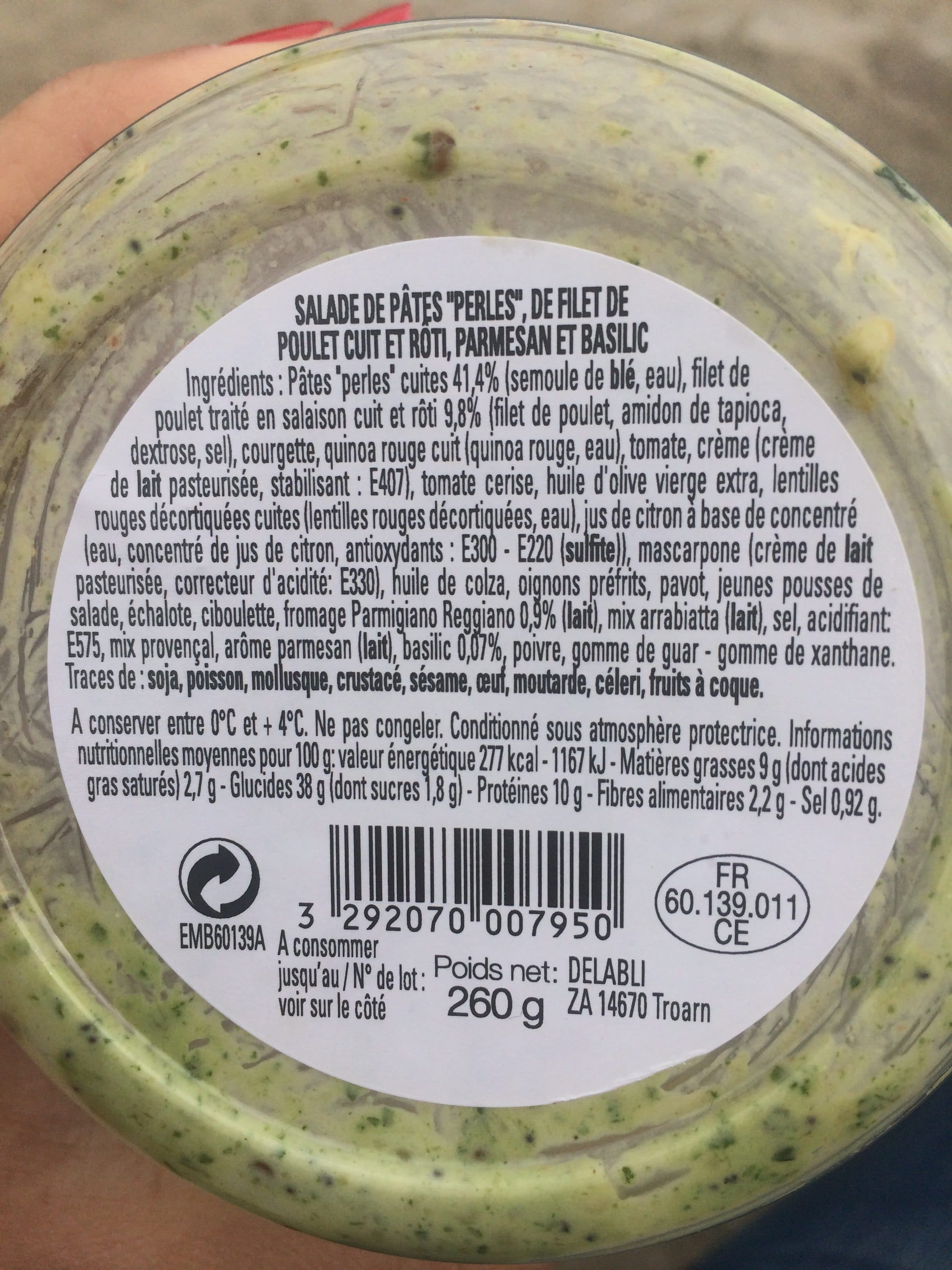L'Atelier Blini Salade de poulet & pâtes collerettes packshot