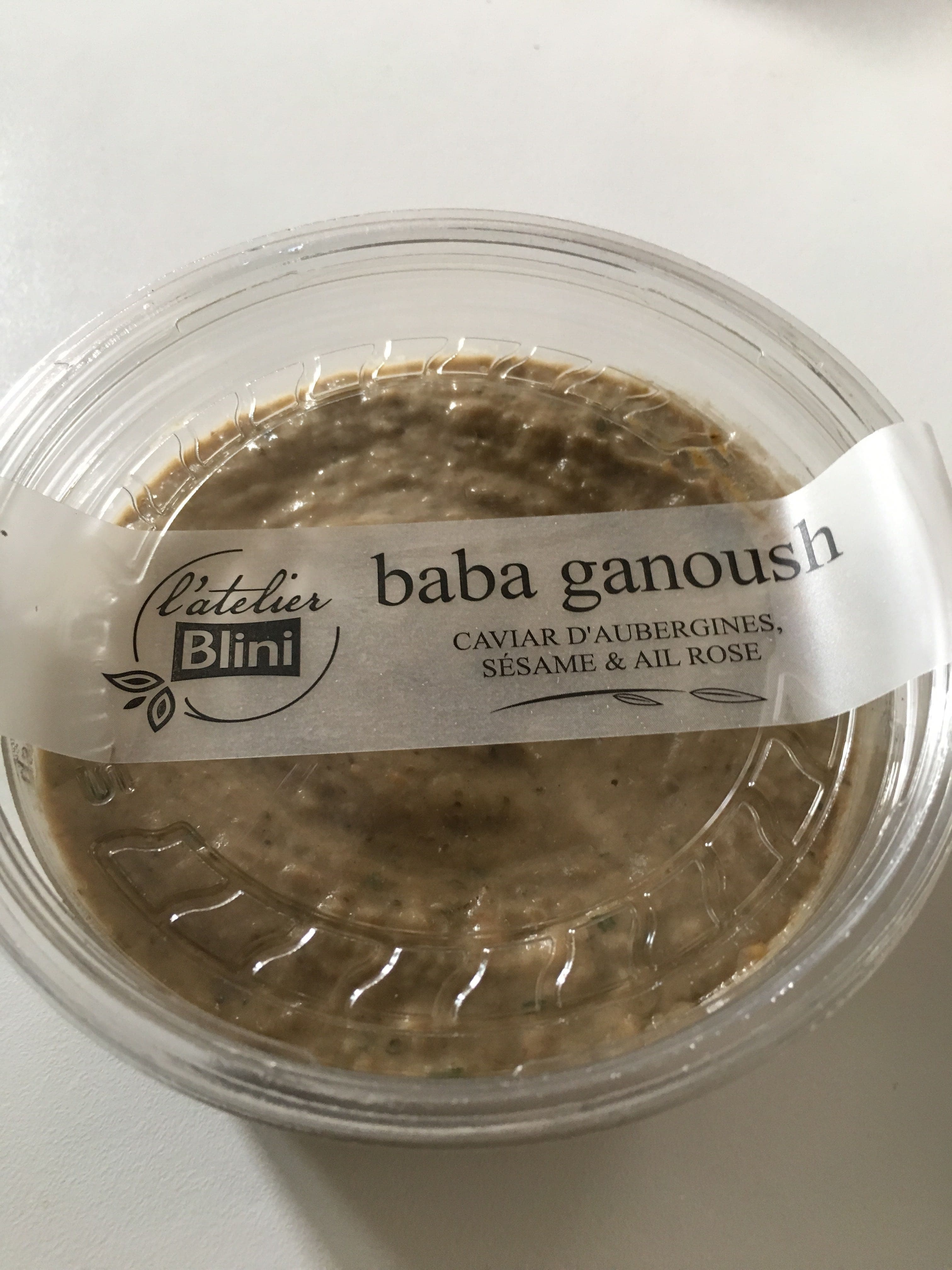 L'Atelier Blini Baba ganoush packshot