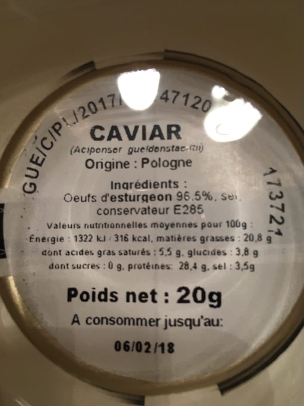 Atelier blini Caviar packshot