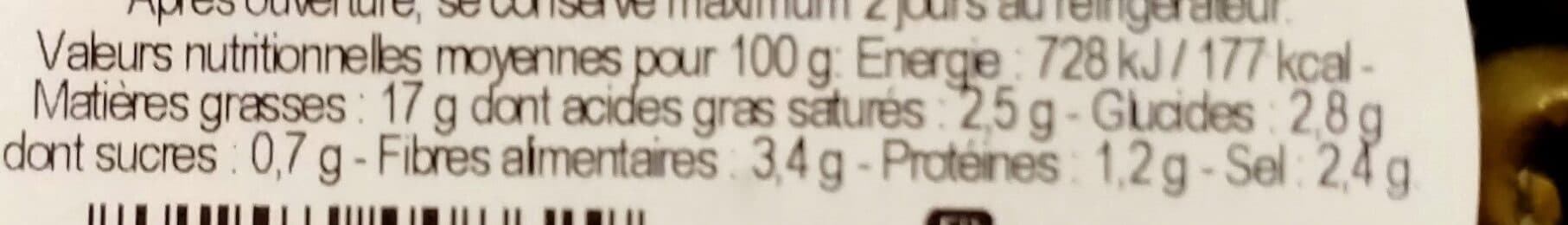 Atelier blini Olives bio ail et origan packshot