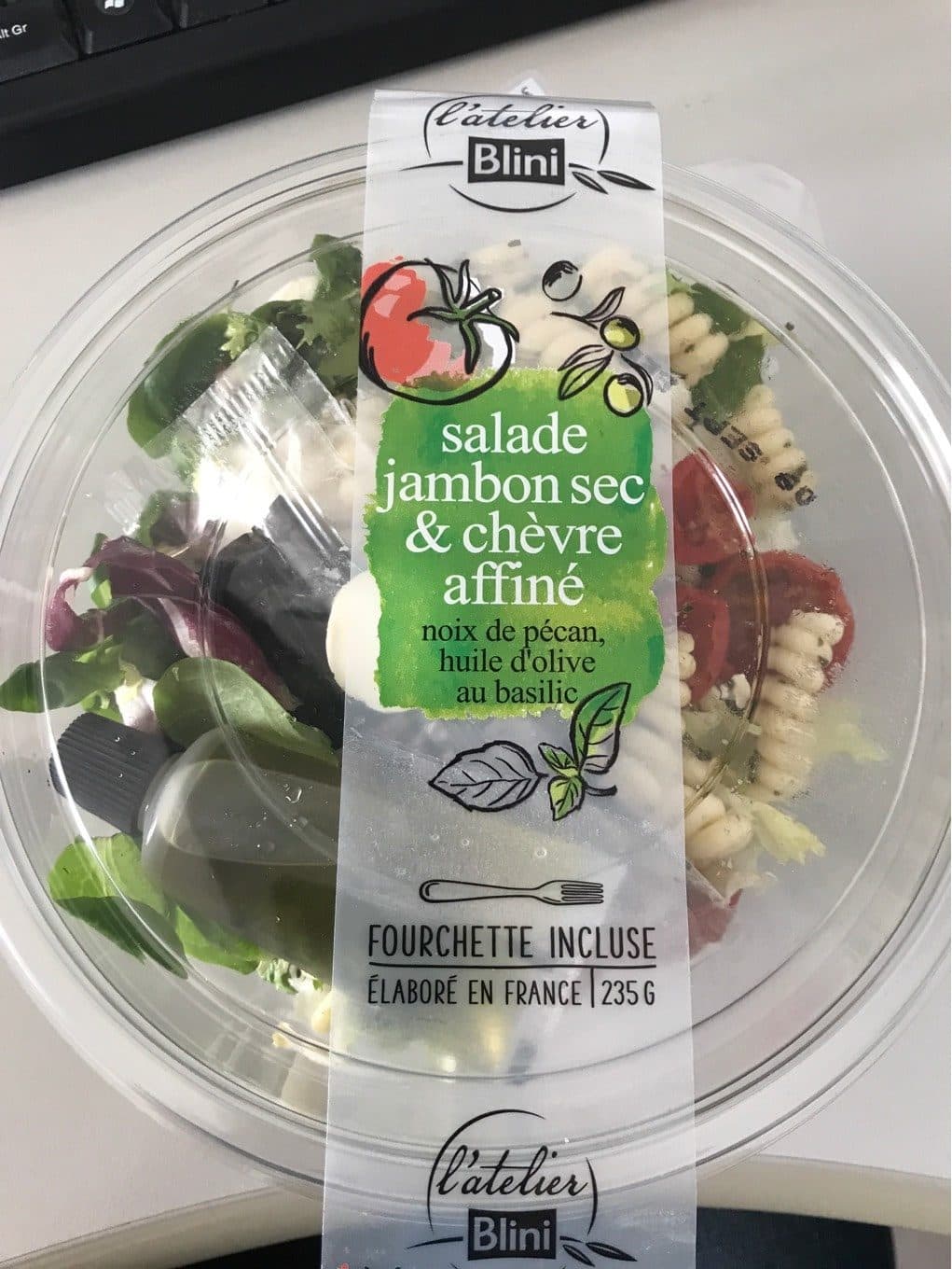 L'atelier Blini Salade jambon sec et chevre packshot