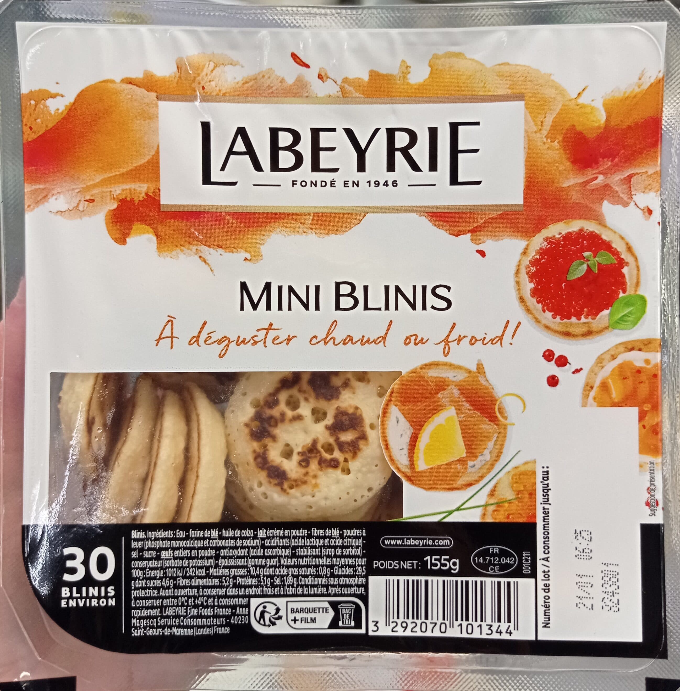 Labeyrie Mini blinis packshot