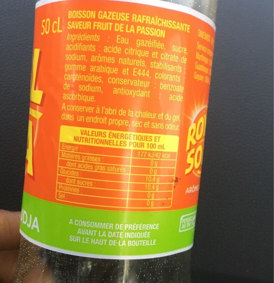 Open Food Facts Royal Soda Passion packshot