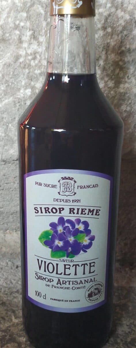 Rieme boissons Sirop de Violette packshot