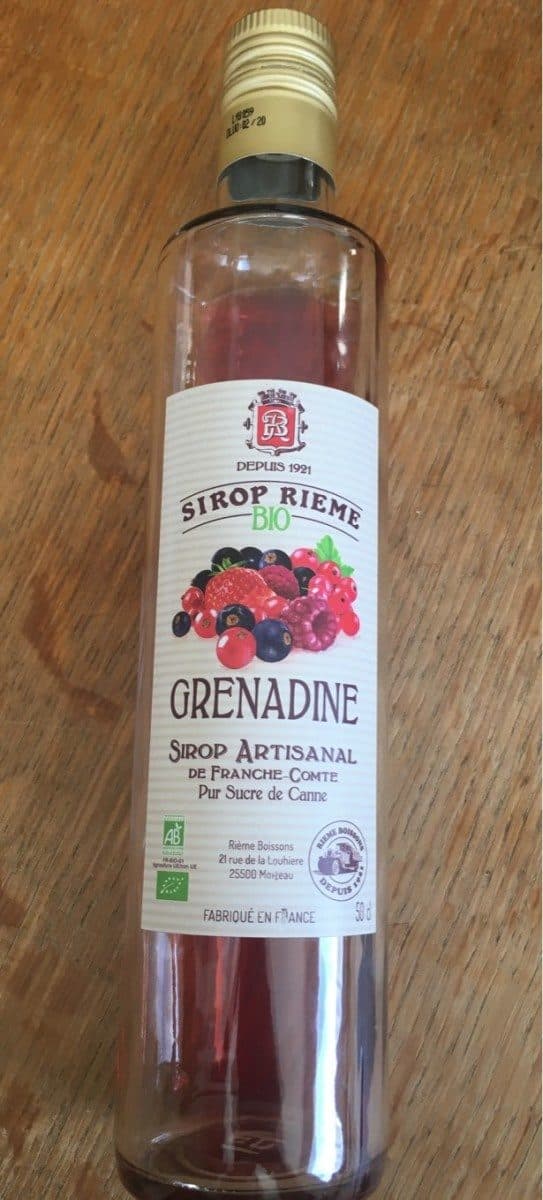 Rieme Sirop de Grenadine Bio packshot