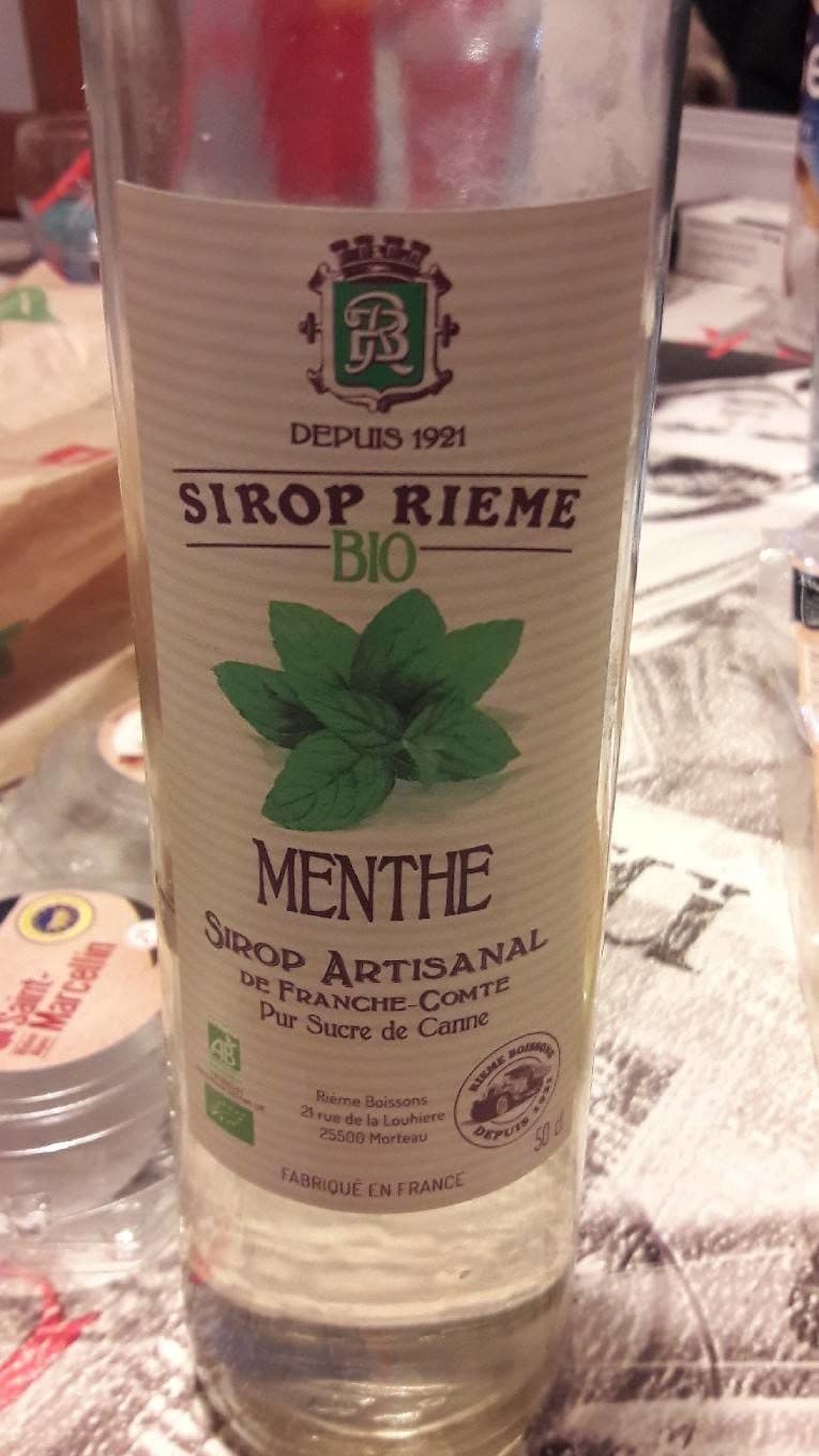 Rieme Sirop artisanal packshot