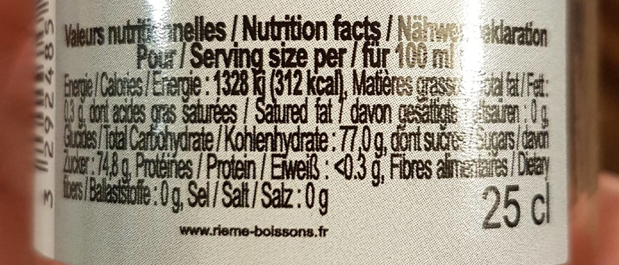 Open Food Facts Sirop rieme citron vert packshot