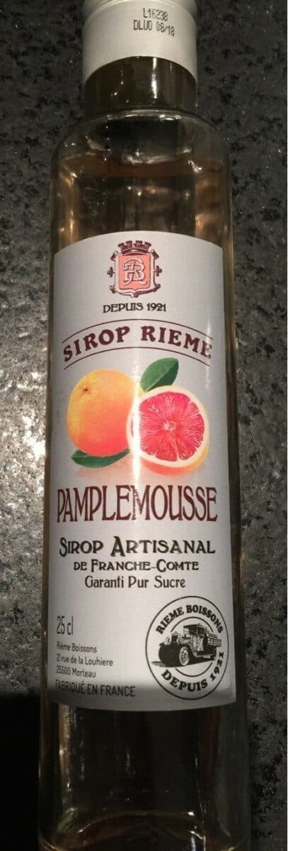Open Food Facts Sirop pamplemousse packshot