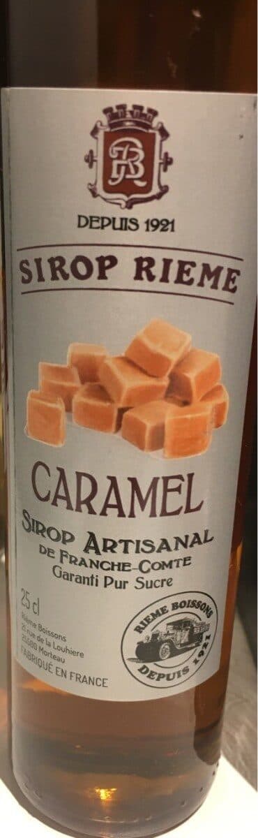 Open Food Facts Sirop rieme caramel packshot