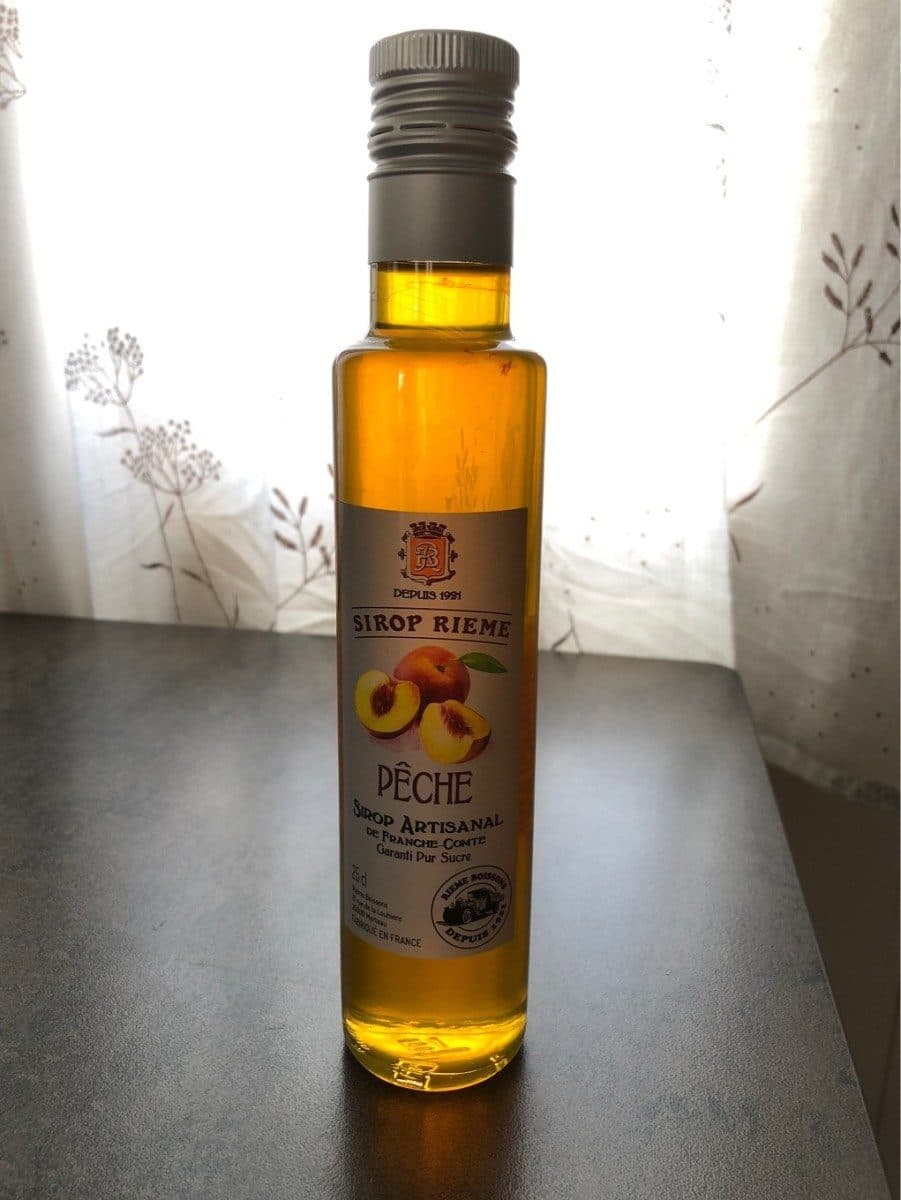Sirop Rieme Sirop de pêche artisanal packshot