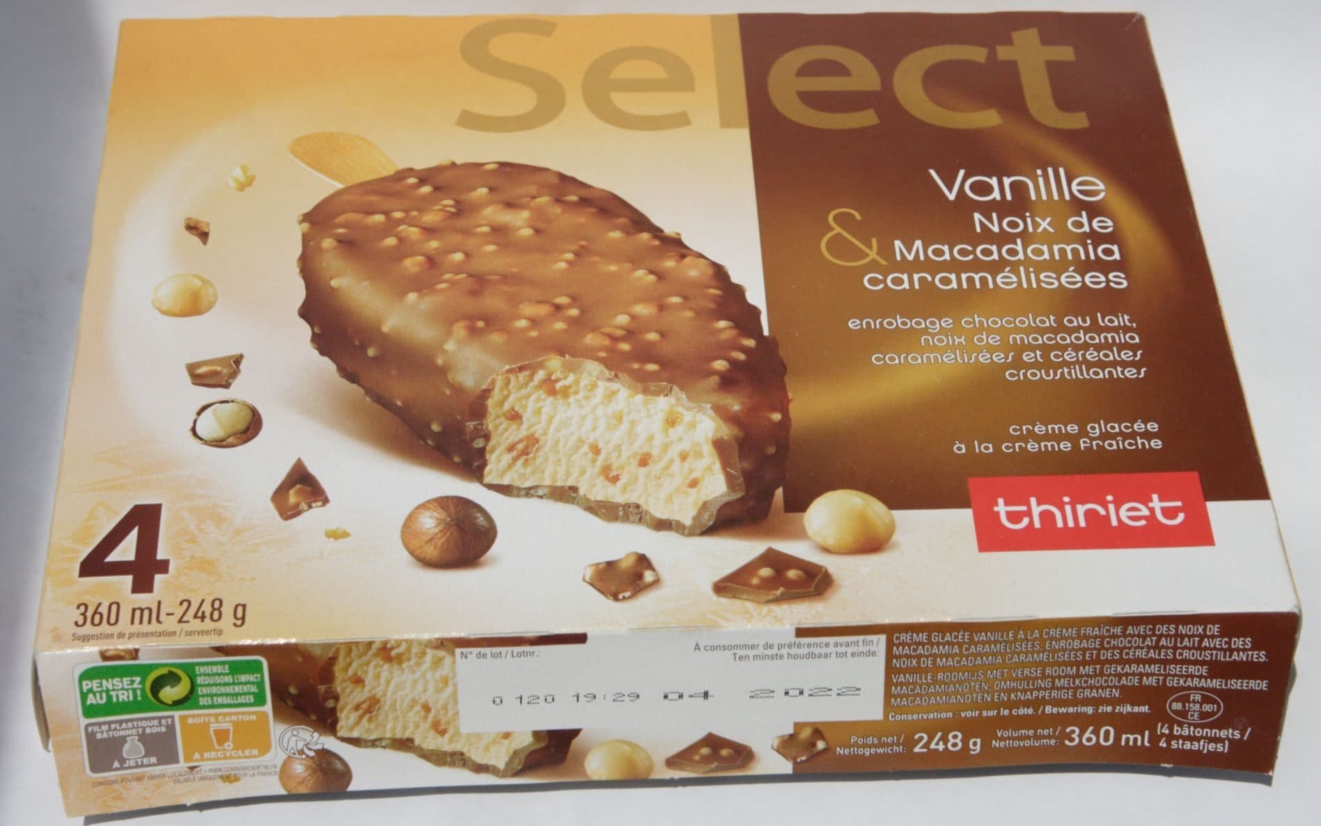 Thiriet Select Vanille et Noix de Macadamia Caramélisées packshot