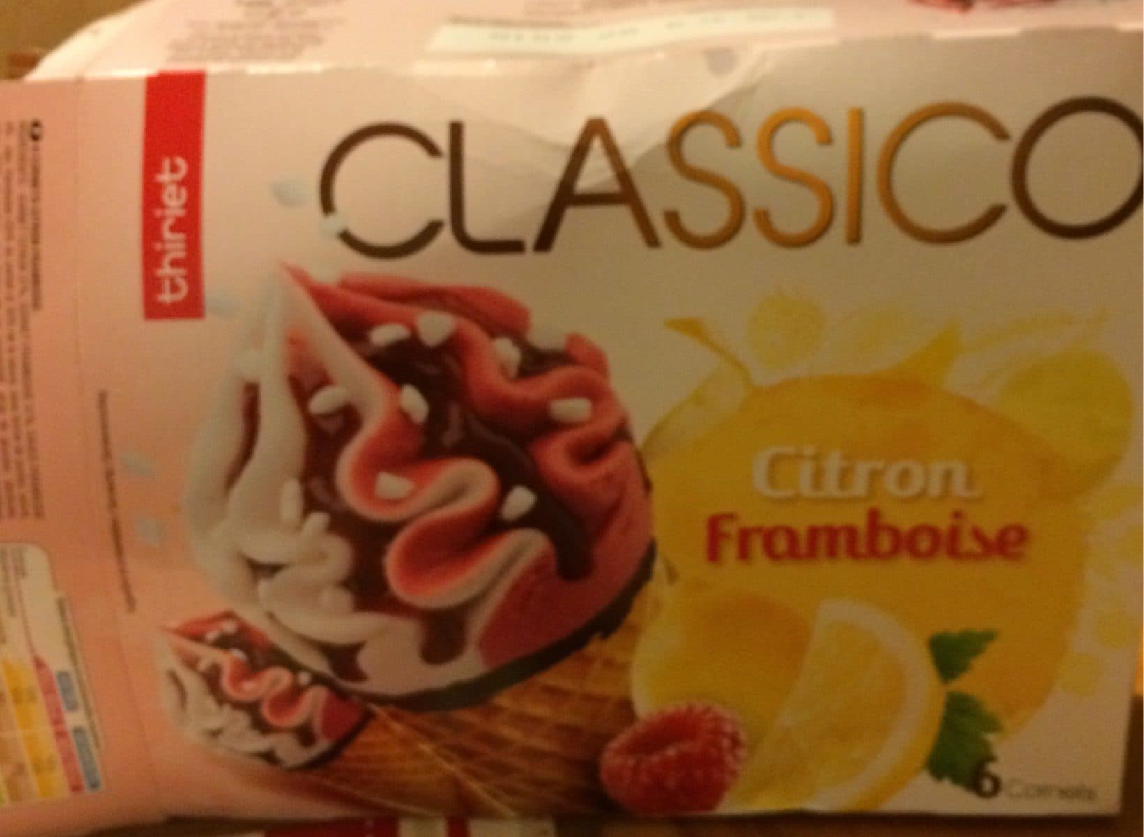 Thiriet Classico Citron Framboise packshot