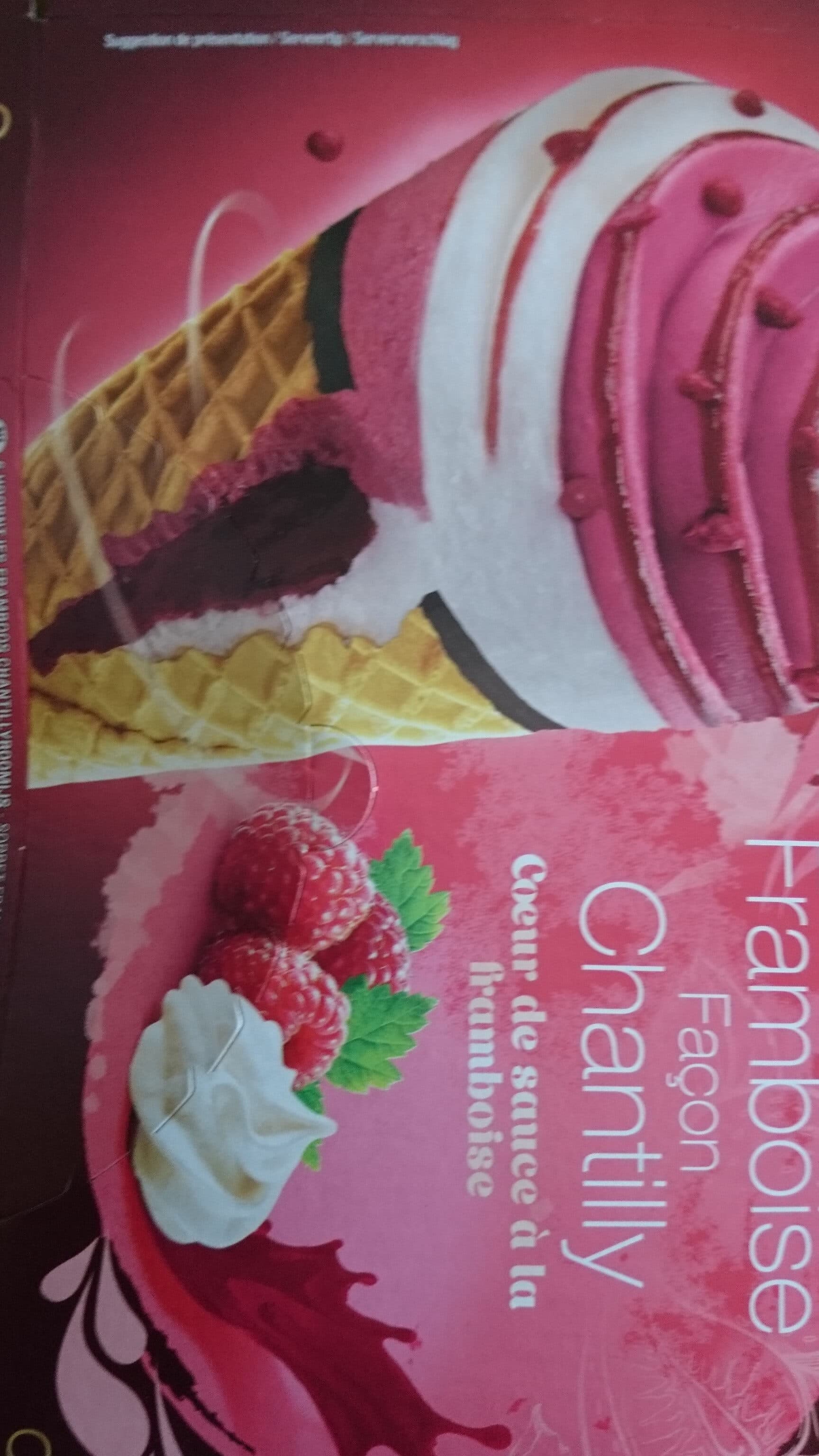 Thiriet Cornets Exalto framboise façon chantilly packshot
