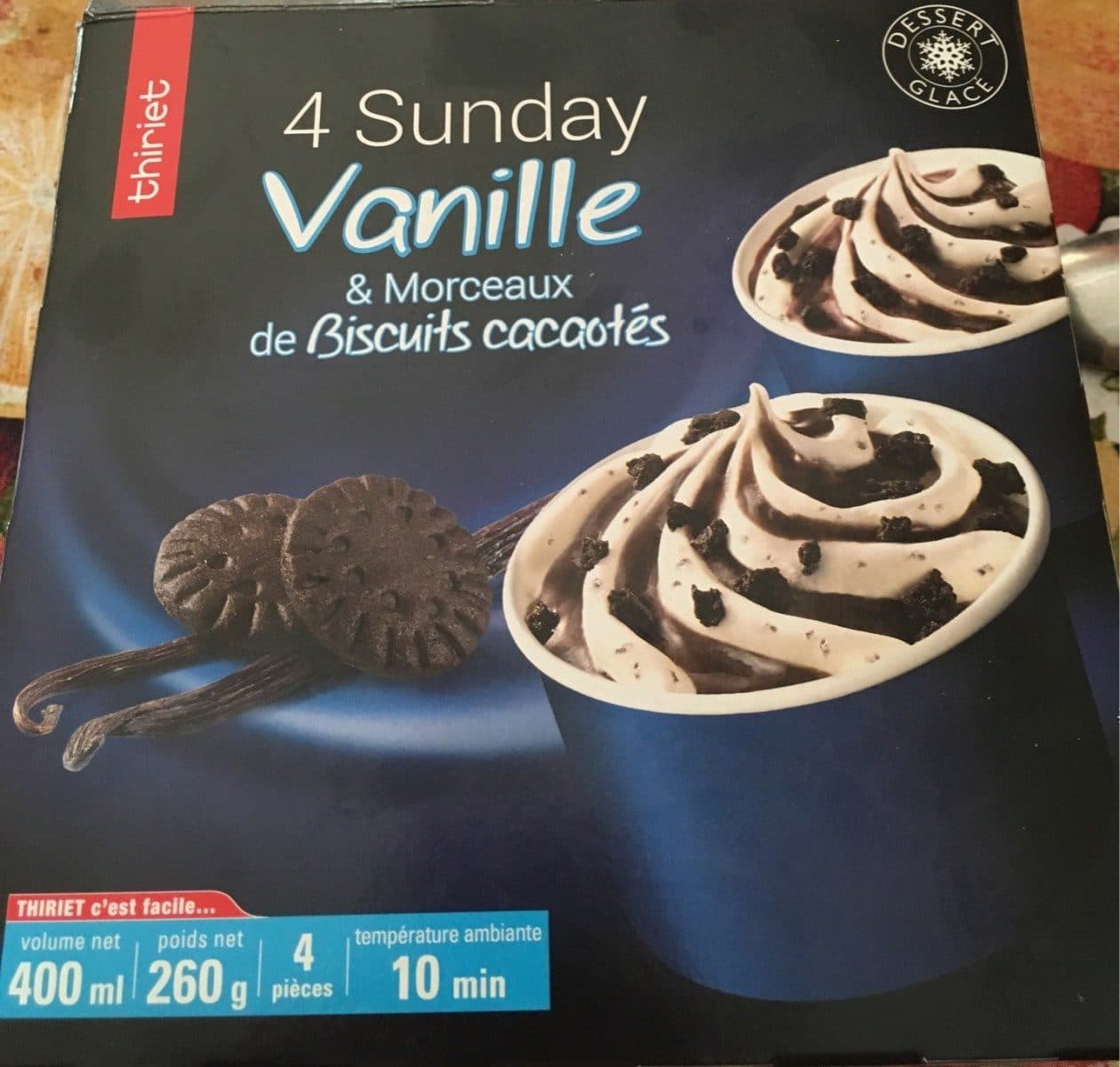 Thiriet Sunday vanille packshot