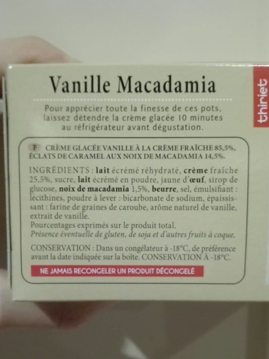 Thiriet Glace Vanille Macadamia packshot