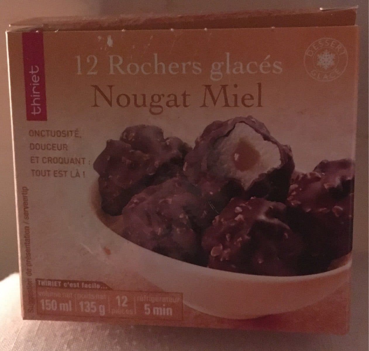 Thiriet Rochers glacés Nougat Miel packshot