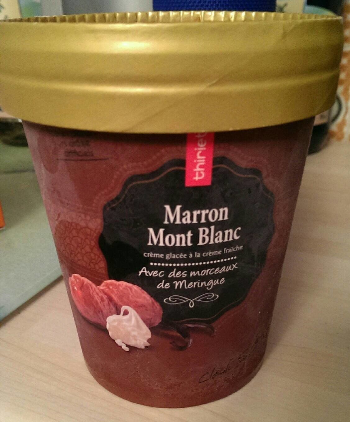 Thiriet Marron mont blanc crème glacée packshot