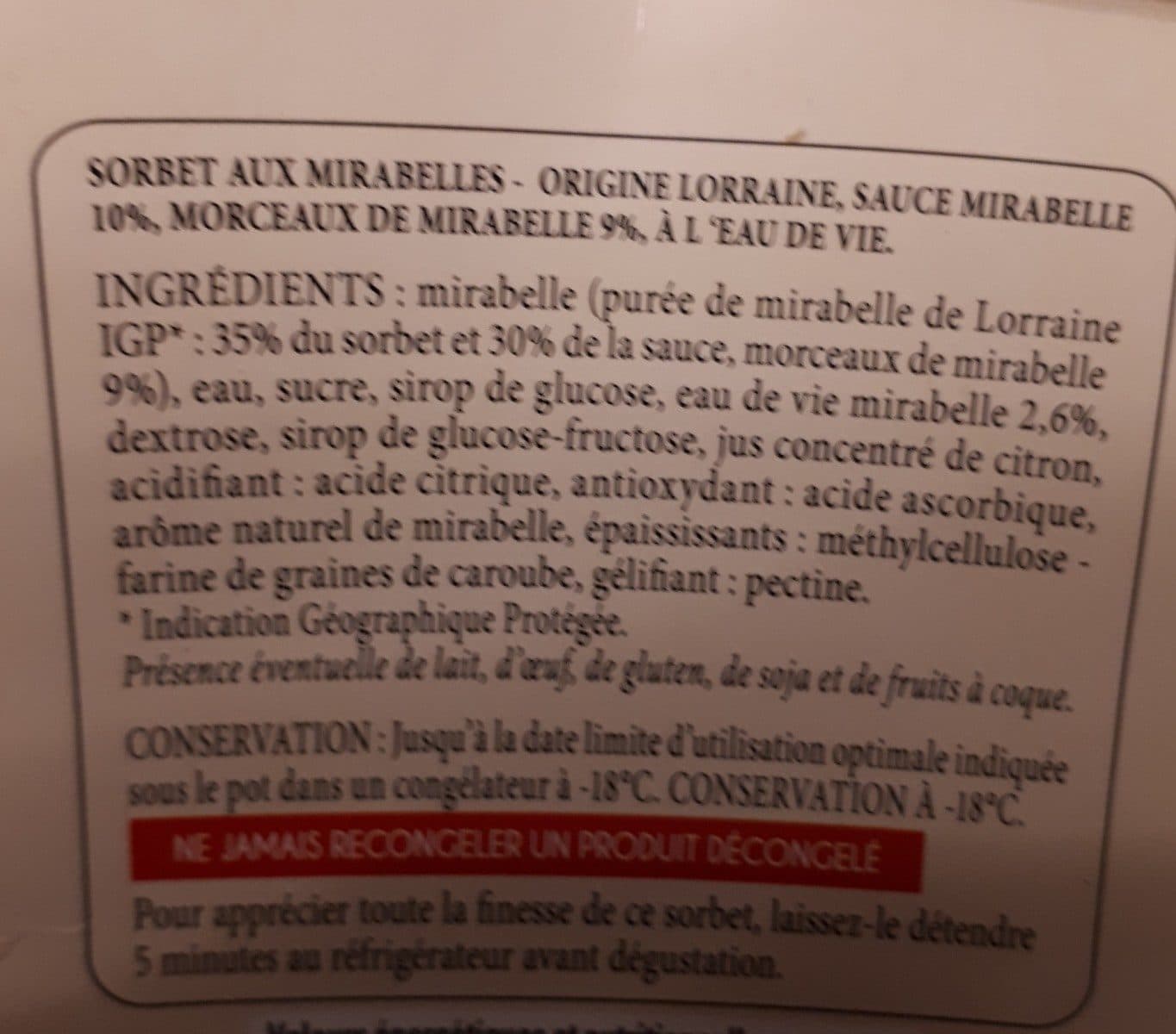 Thiriet Mirabelle de Lorraine à l'eau de vie packshot