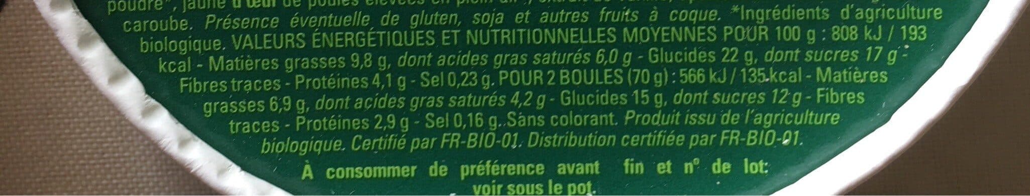 Thiriet Crème glacée à la vanille, Bio packshot
