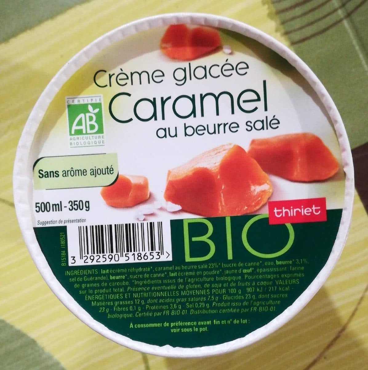 Thiriet Crème glacée Caramel au beurre salé packshot