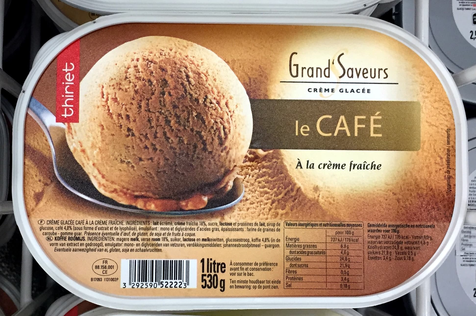 Thiriet crème glacée café packshot