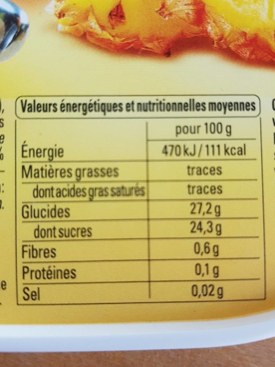 Thiriet Grand'Saveurs sorbet ananas avec morceaux packshot