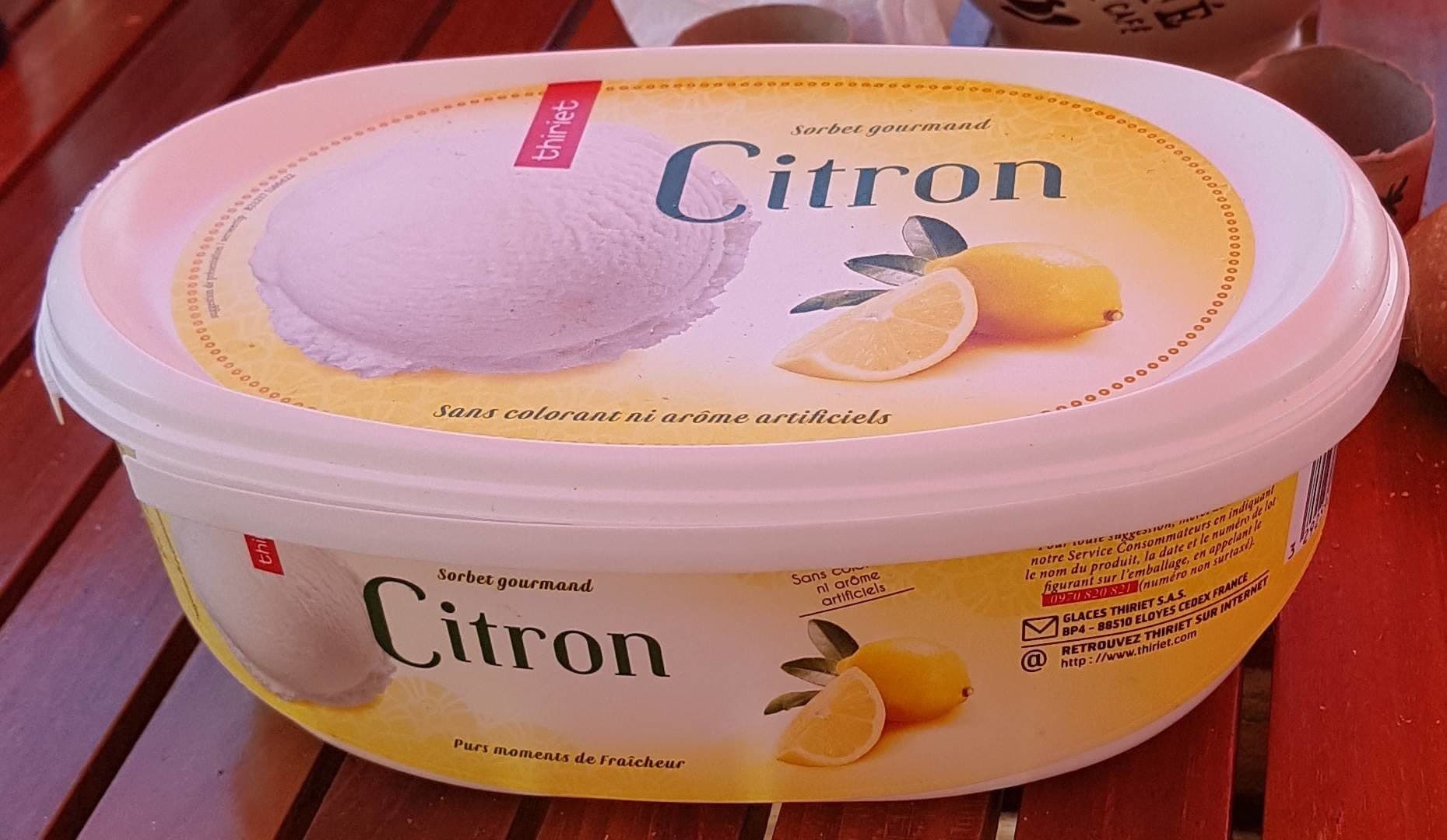 Thiriet Sorbet citron packshot