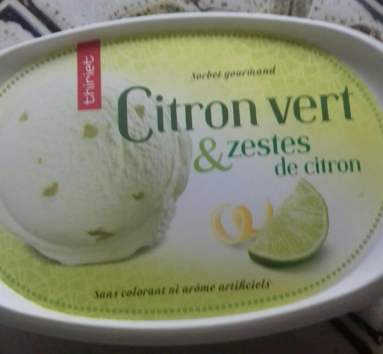 Thiriet Sorbet citron vert et zestes packshot