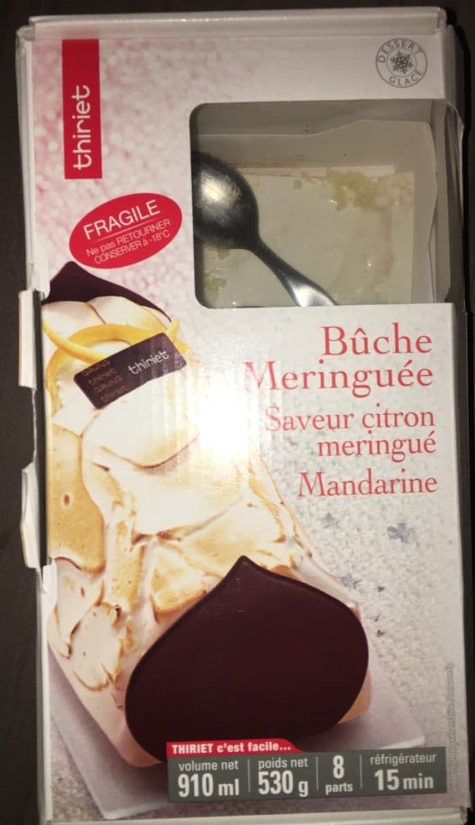 Thiriet Bûche Meringuée Saveur Citron Meringué Mandarine packshot