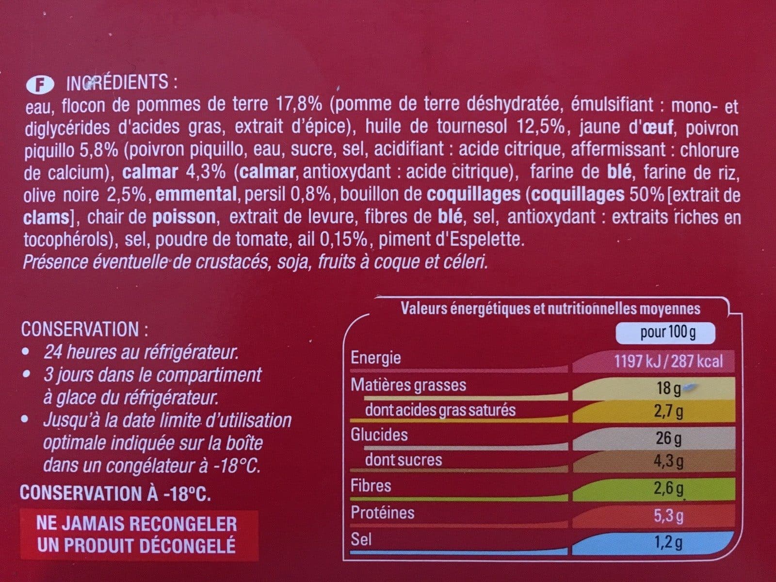 Thiriet Tapas en couleur packshot