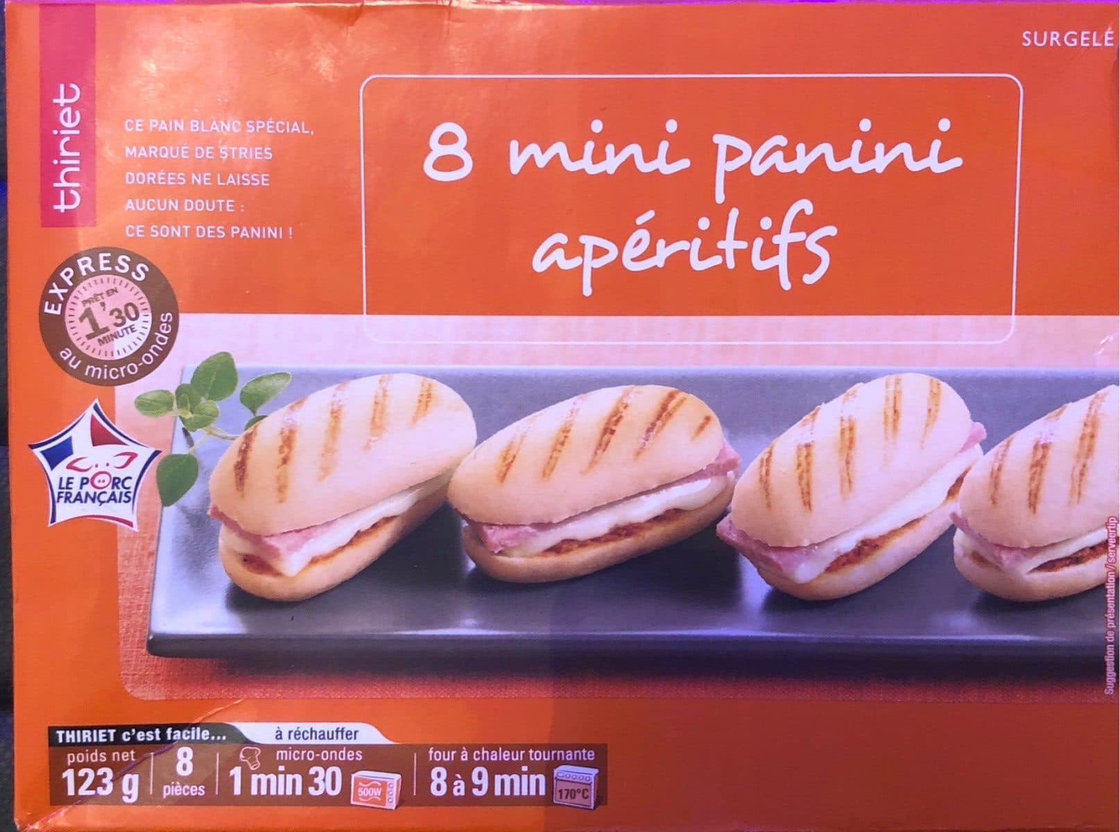 Thiriet Mini panini aperitifs packshot