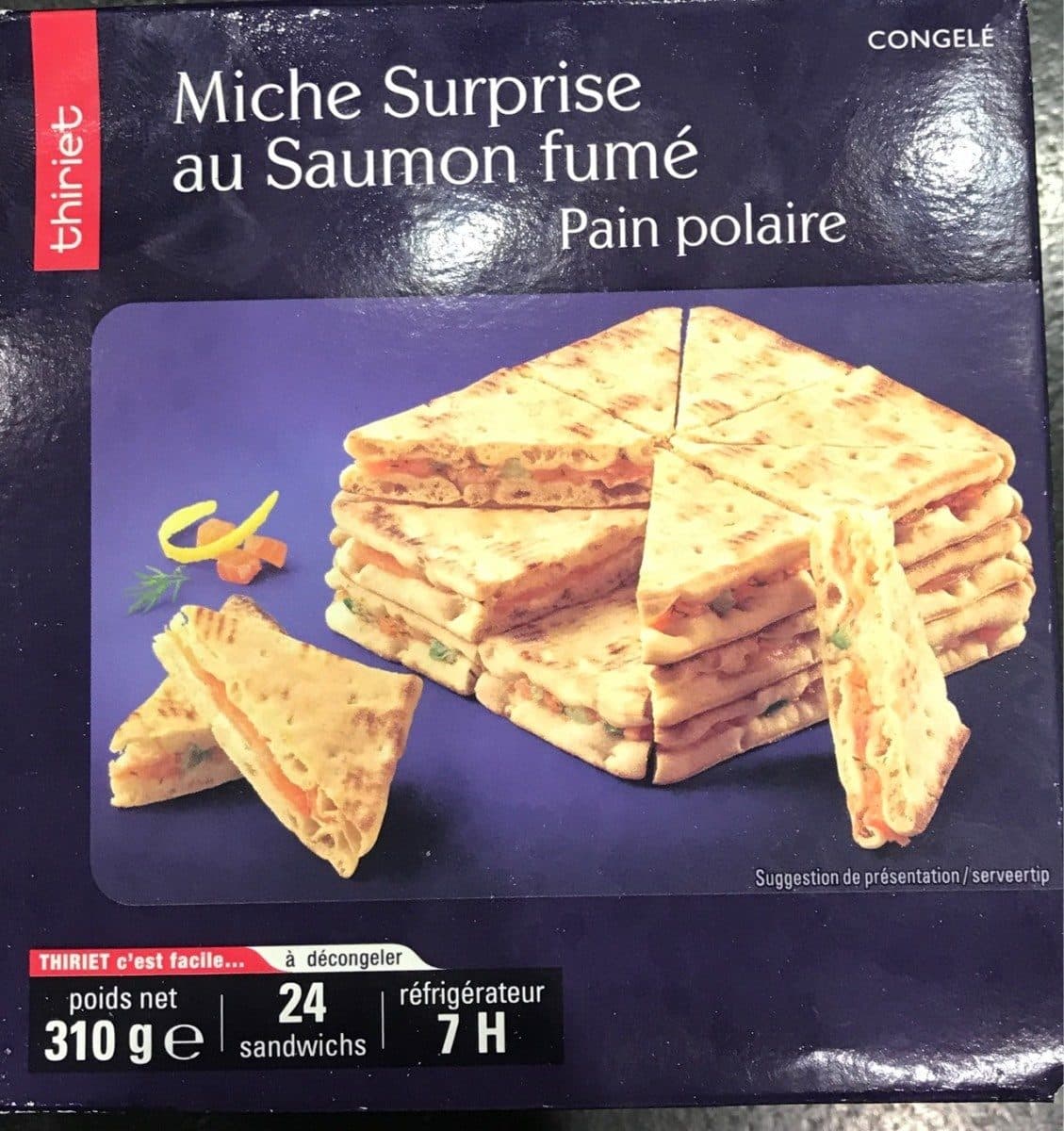 Thiriet Miche surprise au saumon fumé packshot