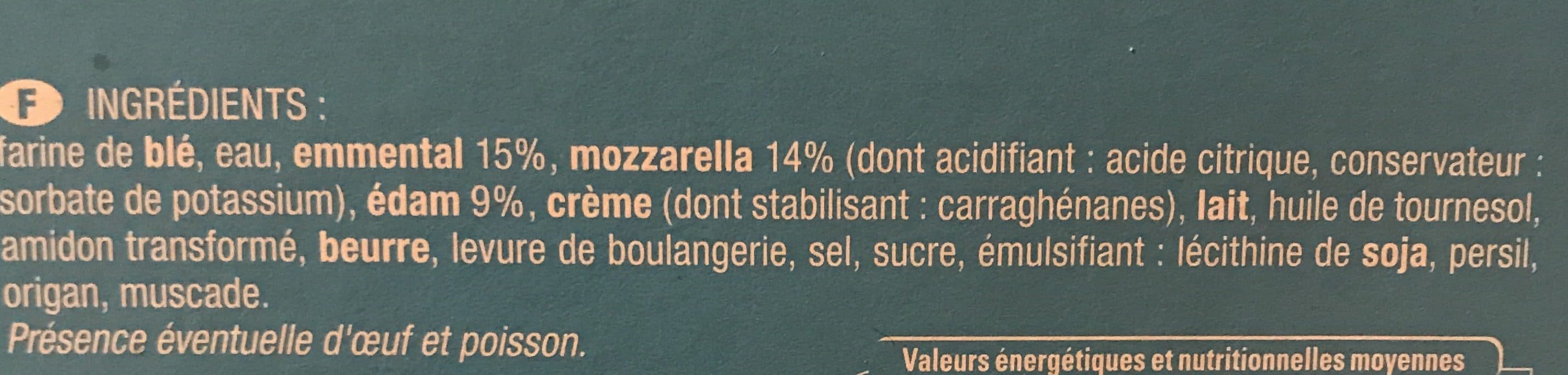 Thiriet 9 petites pizzas 3 fromages packshot
