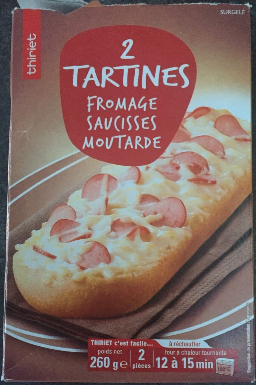 Thiriet 2 Tartines Fromage Saucisses Moutarde packshot