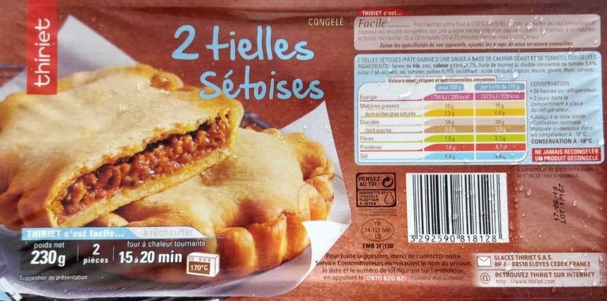Thiriet 2 Tielles Sétoises packshot