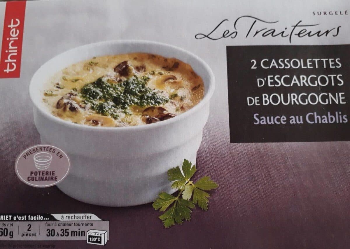 Thiriet Cassolettes d'escargots de Bourgogne Sauce au Chablis packshot